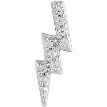Ear Candy - Piercing Rayo de Plata 925 con Baño de Rodio