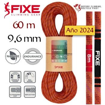 Cuerda dinámica Siurana 9,6mm Endurance (60m) - Fixe