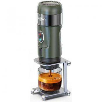 Cafetera Portátil Inalámbrica HiBREW H4B con Batería Recargable de 2200mAh y Molinillo de Café HiBREW G3A con 31 Niveles de Ajuste para