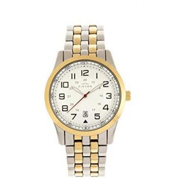 Elevon Garrison Men's Gold Stainless Steel Bracelet Watch with Date