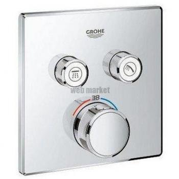 Grohe Grohtherm SmartControl Termostato Empotrado con 2 Válvulas, Acabado Cromo, Referencia 29124000