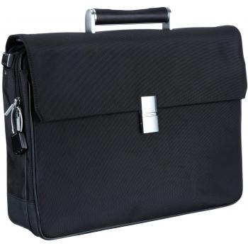 Porsche Design BriefBag FS - Bolso de hombro de cuero unisex, color negro, talla 45x33x6 cm