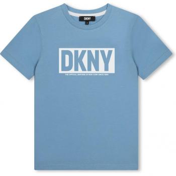 Camiseta de niño DKNY de manga corta con logo frontal D60020