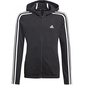 Chaqueta Adidas Niña Essentials 3 Bandas, tipo: chaqueta deportiva, características: diseño con tres bandas en los hombros, tejido suave y cómodo, cierre frontal con cremallera, bolsillos laterales, ajuste regular