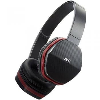 JVC HA-SBT5-R-E - Auriculares de Diadema con Bluetooth, Color Negro y Azul