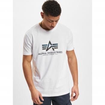 Camiseta Básica Alpha Industries Rainbow Ref. Blanca Reflectiva - XL - Hombre
