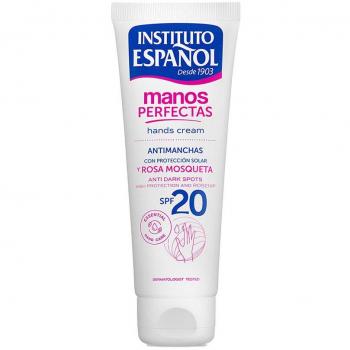 Instituto Español Crema de Manos Manos Perfectas Antimanchas con Rosa de Mosqueta SPF 20 75 ml