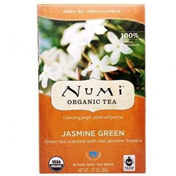 Pack of 6 x Numi Tea Jasmine Green Tea - Medium Caffeine - 18 Bags