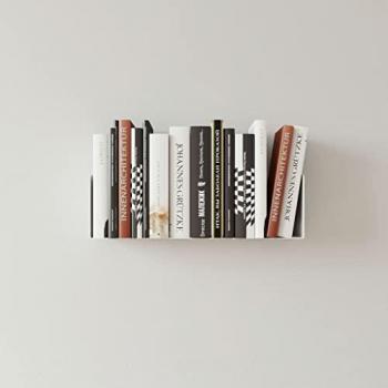 Estante Metálico Flotante de Pared Magnus 45 cm - Ideal para Libros y Cocina - Acero Lacado al Horno