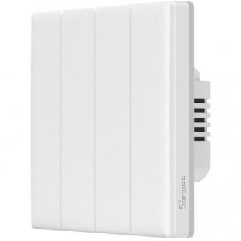 Interruptor de Pared Táctil Inteligente WiFi Sonoff TX T5 4C (4 Canales) Compatible con Alexa y Google Home
