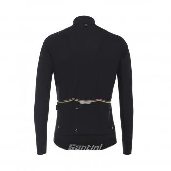 Santini UCI Rainbow Design Chaqueta de Invierno, Hombre, Negro, 3XL