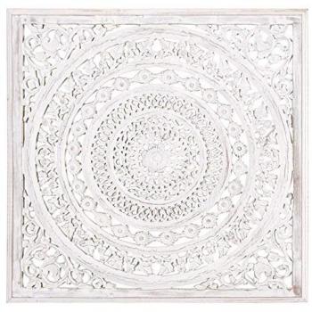 Decoración de Pared Tallada Medio Blanqueada Aubry Gaspard