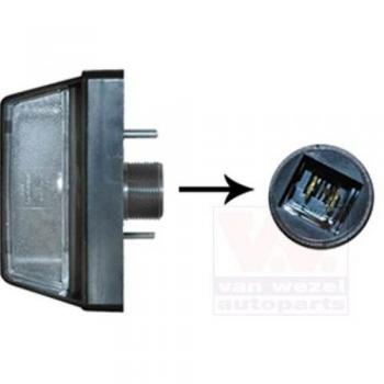 VAN WEZEL Luz de matrícula 1650939, tipo de producto: luz de matrícula, características: diseño específico para vehículos, fácil instalación, alta durabilidad, compatible con múltiples modelos de automóviles