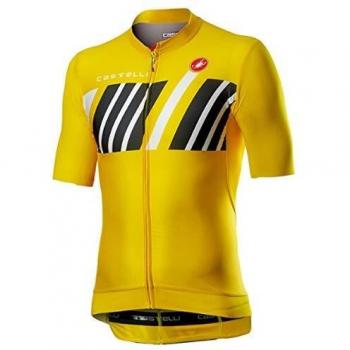 castelli Hors Categorie Camiseta, Hombre, Amarillo, S