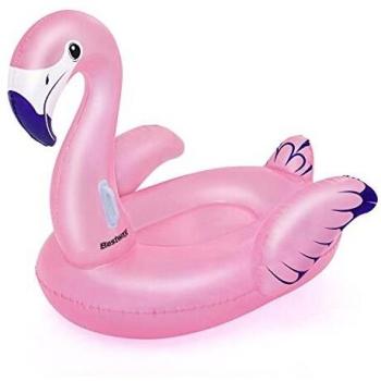 Colchoneta Inflable Flamenco Bestway con Asas 153x143 cm para Playa y Piscina