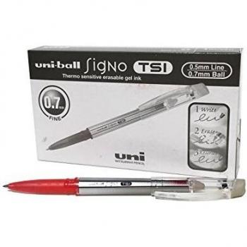boligrafo uni-ball roller uf-220 borrable 0,7 mm tinta gel rojo