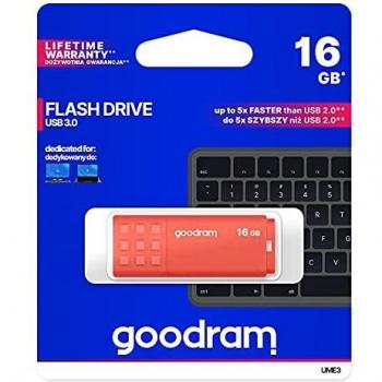 Goodram UME3 Memoria USB 16GB USB 3.2 Gen 1 Tipo A Naranja