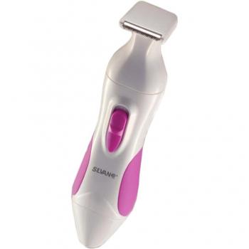 Afeitadora facial para mujer a pilas, depiladora para zonas delicadas, barbeador facial femenino operado por batería