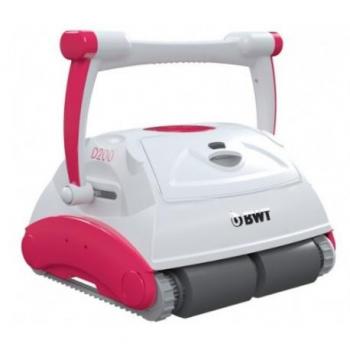 Robot limpiafondos de piscina D200 - BWT, con tecnología de navegación avanzada, cepillos de limpieza eficientes, capacidad para limpiar fondos y paredes de la piscina, filtro fácil de vaciar, diseño compacto y ligero, adecuado para piscinas de hasta