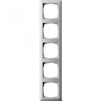 Gira 021503 Frame 5-gang Pure White Glossy