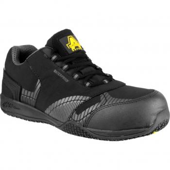 Amblers Safety FS29C Waterproof Metal Free Non Leather Safety Trainer Black Size
