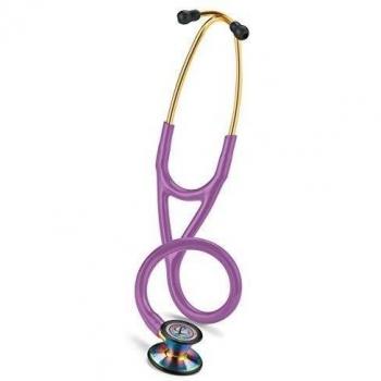Littmann Cardiology III - Estetoscopio, dos membranas de doble frecuencia, acabado arcoíris, color lavanda