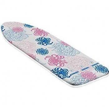 Leifheit Cotton Classic S Ironing Board Padded Top Cover Algodón Rosa, Blanco - Funda para Tabla de Planchar