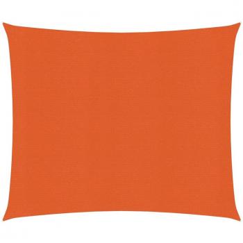 Parasol vela HDPE naranja 160g/m² 3,6x3,6 m