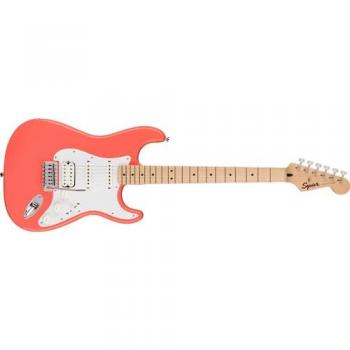 Squier Sonic Stratocaster HSS Electric Guitar in Tahitian Coral