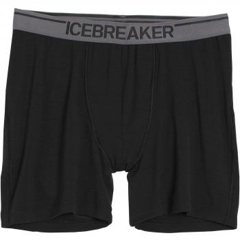 Icebreaker Anatomica Ropa Interior para Hombres, hombre, Anatomica, Black/Monsoon, XL