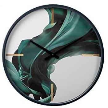 Reloj Pared Metal Cristal 50x6x50 Cm Decoración Funcional Elegante Marca Adda Home