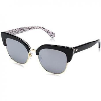 Kate Spade Black/Grey Karri/S Sunglasses for Women, Size: 53 MM