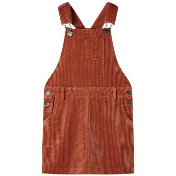 Vestido para Niños Pana Color Coñac Talla 128