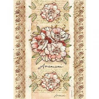 PAPEL ARROZ STAMPERIA A3 29x42 CM ANEMONA