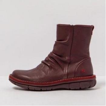 Botines de piel 1736 Nappa Burdeos/Misano