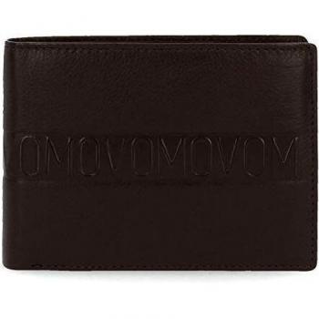 Movom Ribbon Cartera Horizontal Marrón 12,5x9,5x1 cms Piel