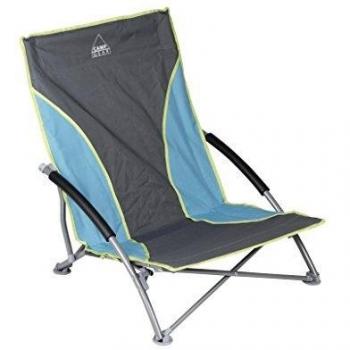 CAMP GEAR CA Beach Compact Silla Plegable, Azul, Talla única