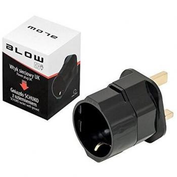 Adaptador de Enchufe Ubiquiti EU-UK con Conexión Schuko y Tierra