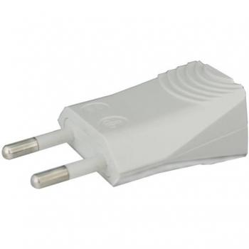 Clavija recta blanca de 4mm.10A/250V en Blíster - Electro Dh 36.016/B/BT