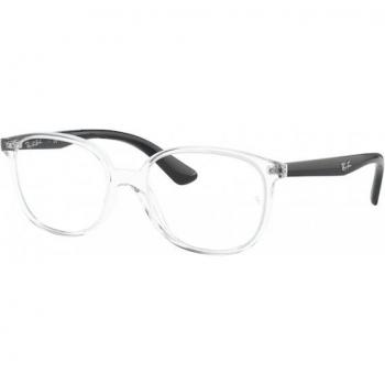 Ray-Ban Kids RY1598 3541 Square Eyeglasses for Children - Transparent Frame, Size 47, Blue Light Blocking Option Available