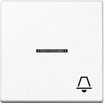 Tecla Simple Visor Símbolo Campana Blanco Alpino 0712132712 Jung
