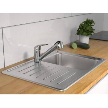 Grifo mezclador lavabo con ducha extraíble SCHÜTTE FALCON cromado