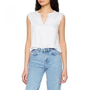 Only Onlkimmi S/L Top Wvn Noos Camiseta, Blanco