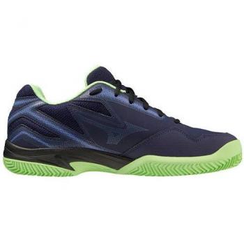 Mizuno Break Shot 4 Zapatillas de Pádel para Hombres - Azul Oscuro/Verde Claro
