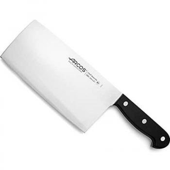 Arcos Serie Universal, Macheta Cuchillo Carnicero, Hoja de Acero Inoxidable Nitrum 200 mm, Mango de Polioximetileno, POM Color Negro