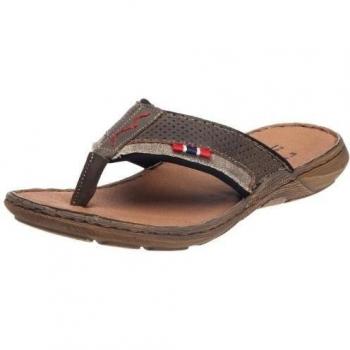 Rieker 22084-26 - Zuecos de cuero nobuck para hombre, color marrón, talla 46