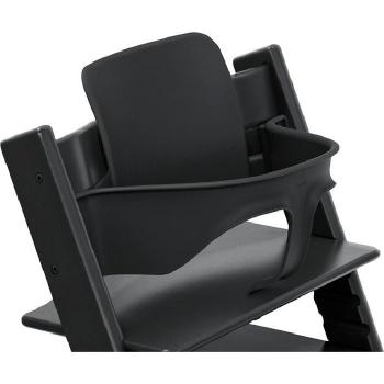 Baby Set 2 Black para Tripp Trapp de Stokke - Asiento ergonómico, diseñado para bebés a partir de 6 meses, soporte adicional para mayor seguridad, fácil instalación y ajuste, compatible con la silla Tripp Trapp