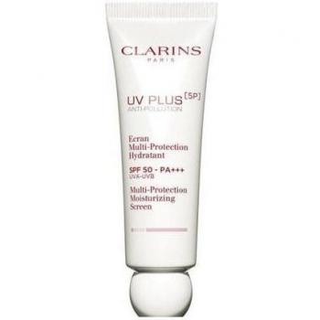 Clarins UV Plus Anti-Pollution Multi-Protection SPF50 30ml - Protector solar facial, protección contra la contaminación, SPF 50, fórmula ligera, ideal para todo tipo de piel, 30 ml