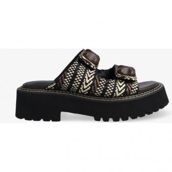 Sandalias de plataforma de mujer tipo bio de rafia
