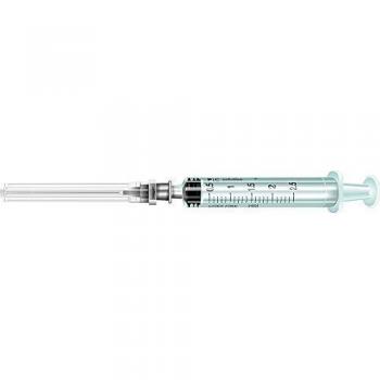 Pic Solution Jeringas con Aguja Desmontable 100-Piezas, 22 Calibre x 1.25-Pulgada, 2.5 ml Capacidad 21 g
